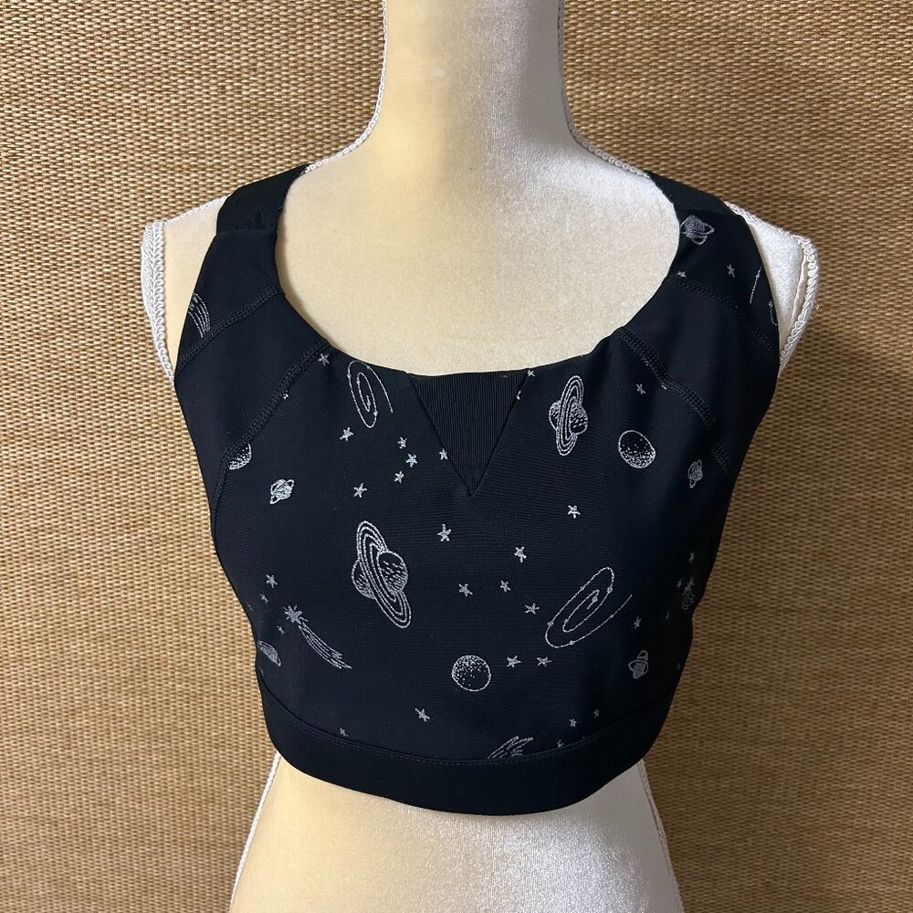 Torrid Active Sports Bra Women’s 2X Black White Cosmic Pattern